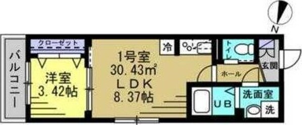 レジデンスＲＫＭの物件間取画像